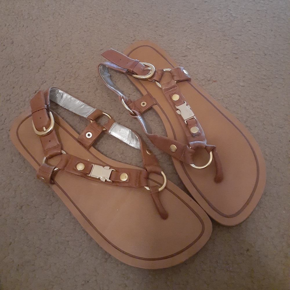 Jessica Simpson cognac sandals